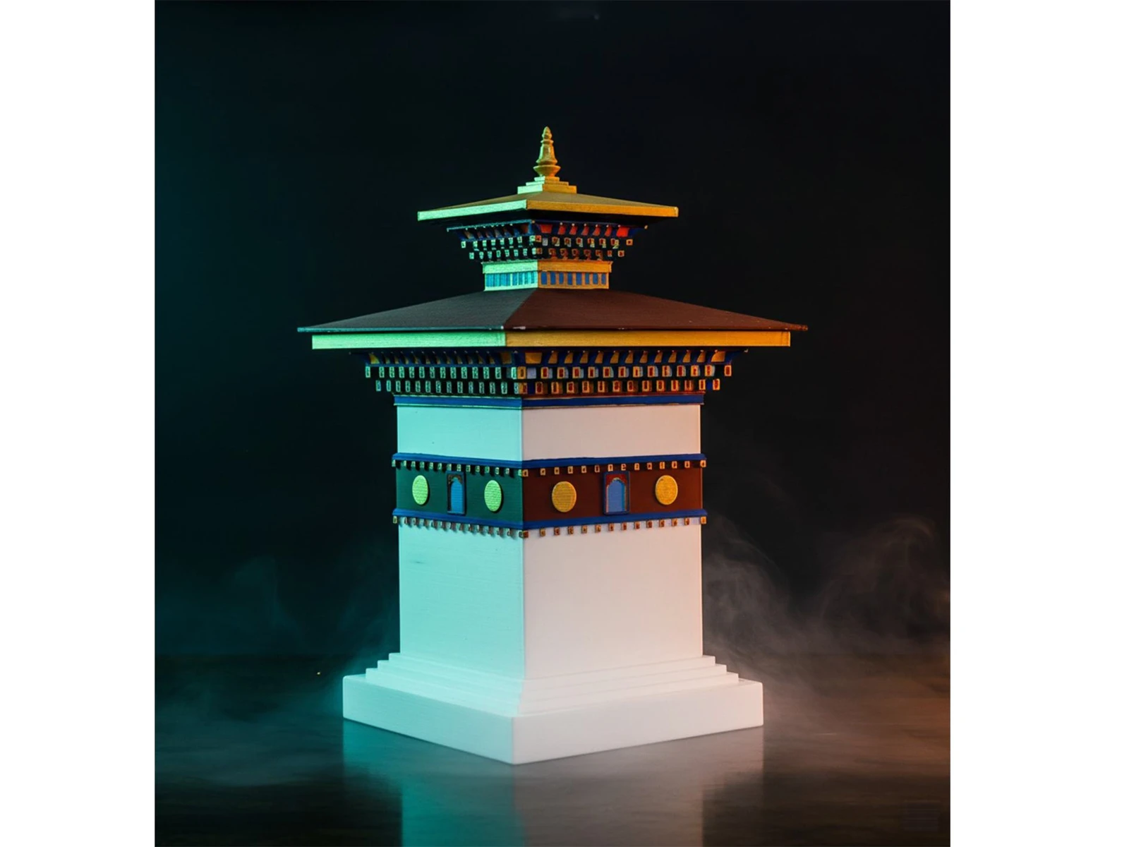 Two-tier Khangzang Chorten · 9.5 inch