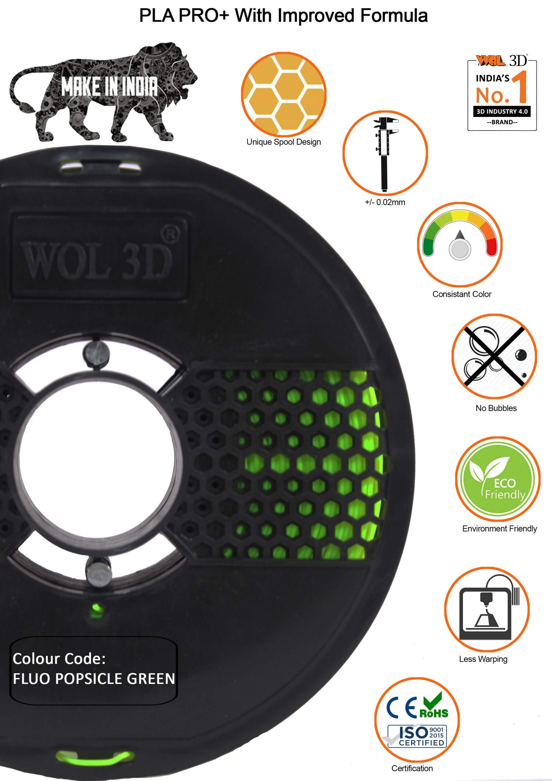 Filament specifications
